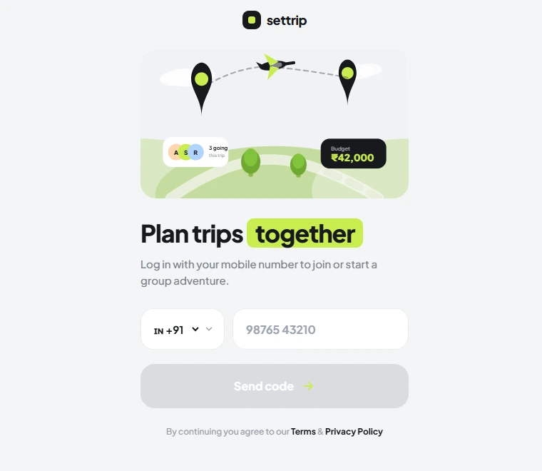 SetTrip collaborative itinerary preview